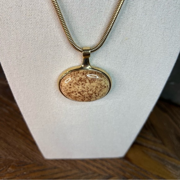 Stunning Picture Jasper Necklace with Chain - Picture 2 of 4